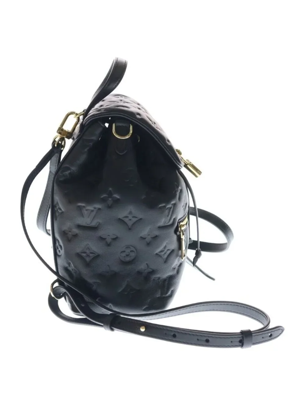 Louis Vuitton Coussan Backpack PM Black Leather Gold